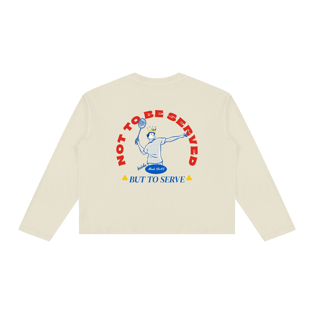 Serve! // Long Sleeve Boxy Tee