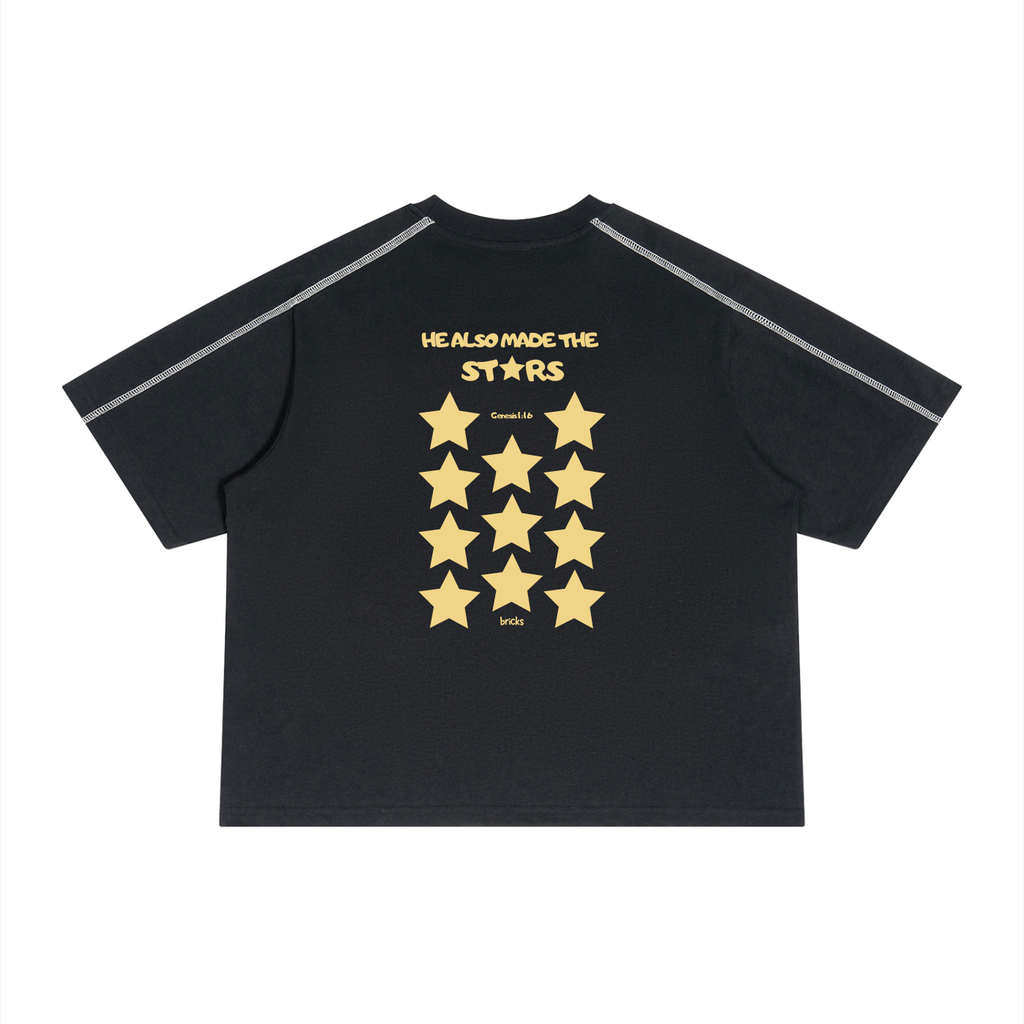 Stars // Unisex Raglan boxy T-Shirt