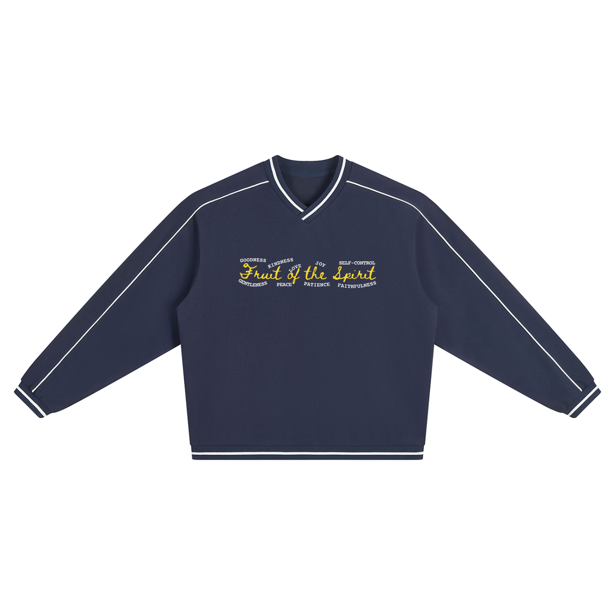 Fruits // Navy V-Neck Sweatshirt