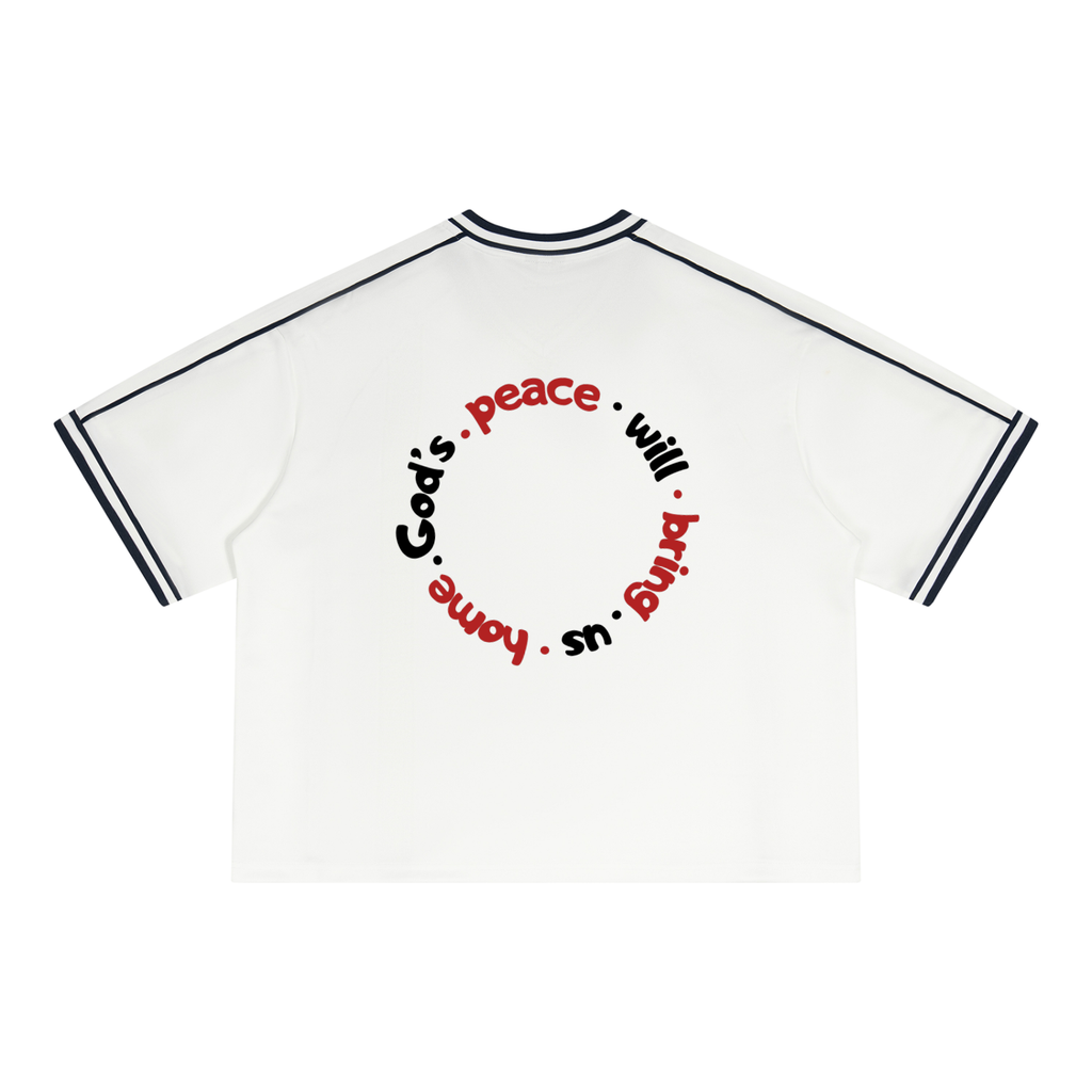 Peace On Earth // Boxy footie tee