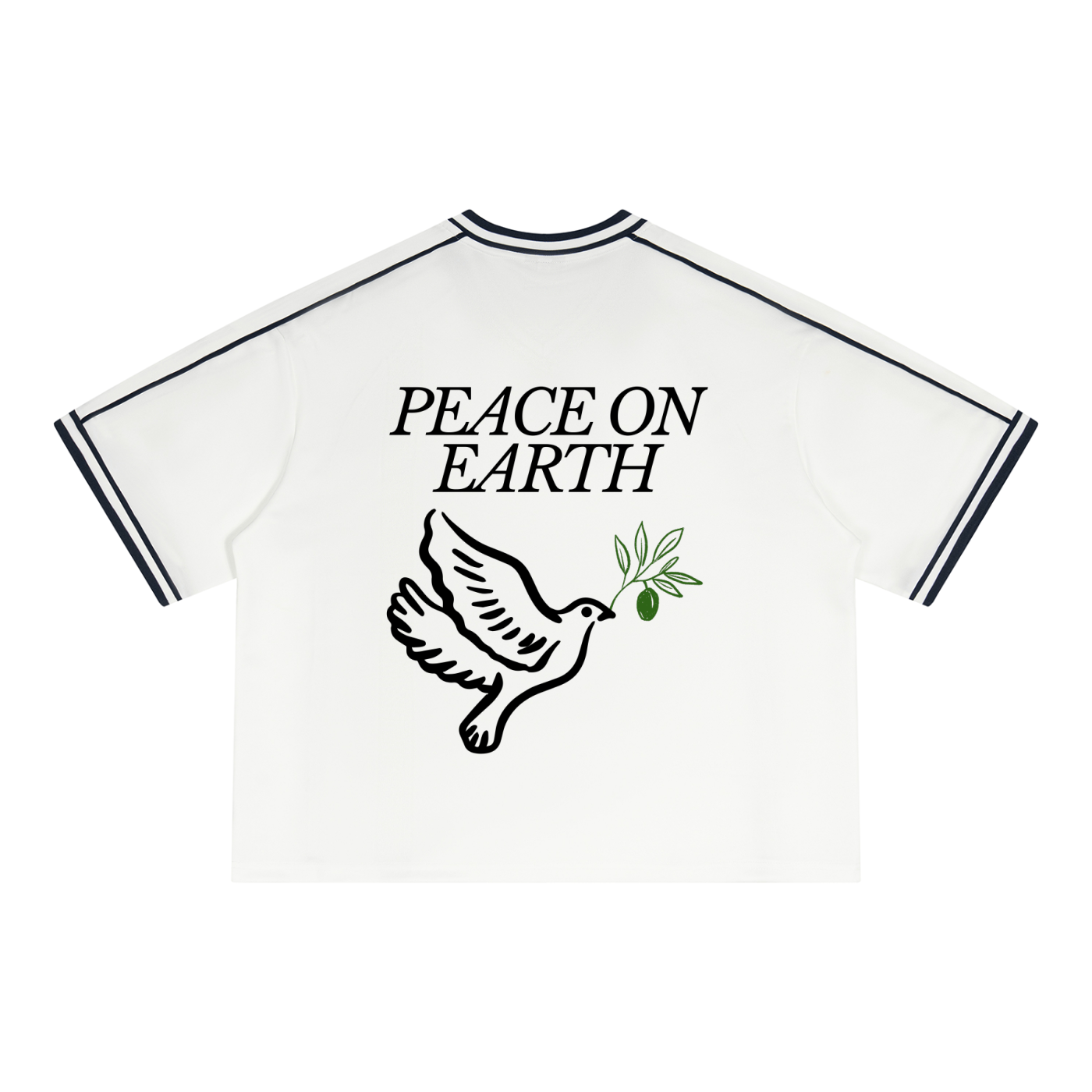 Peace On Earth // Boxy footie tee