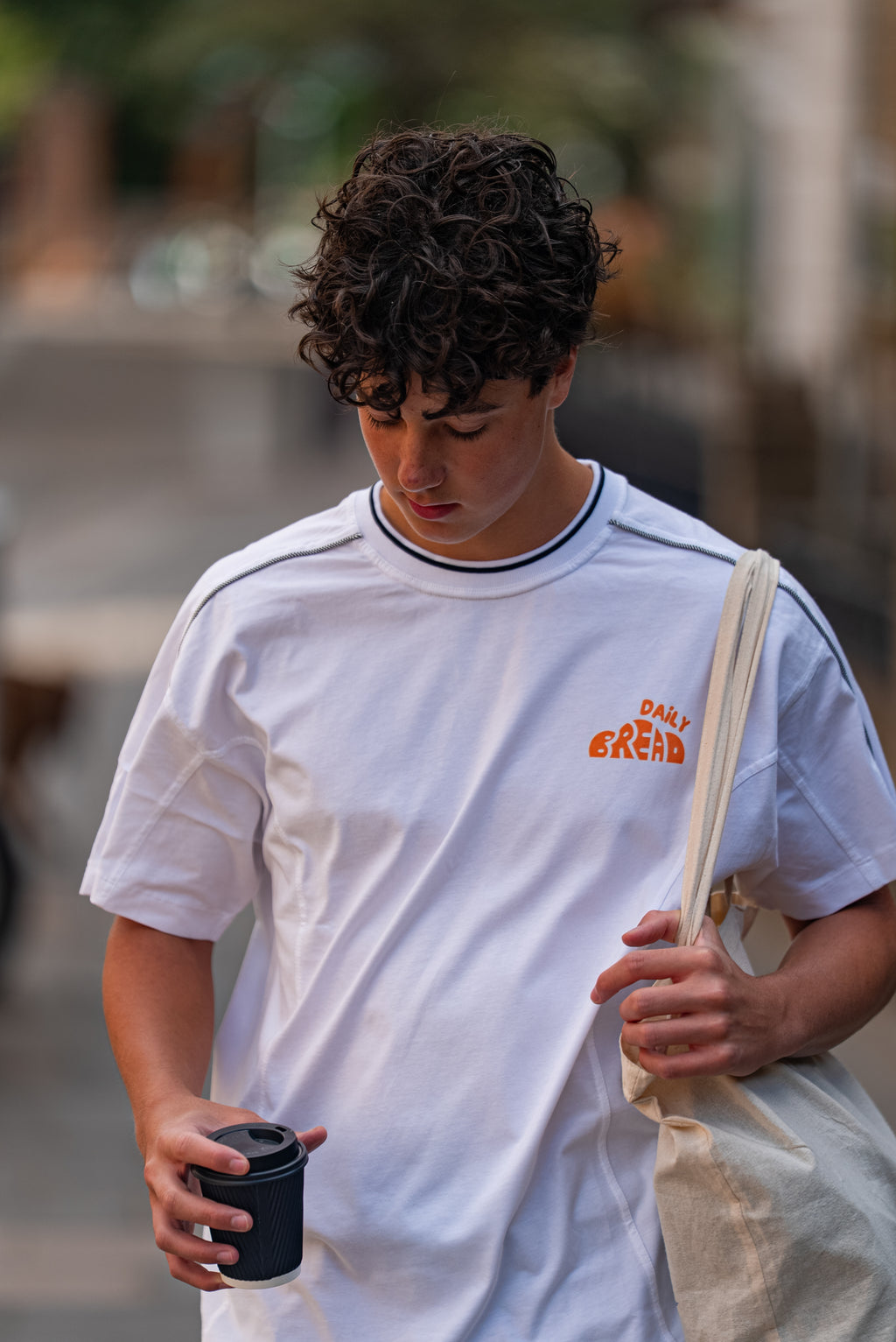 Daily Bread // Oversized Contrast Tee