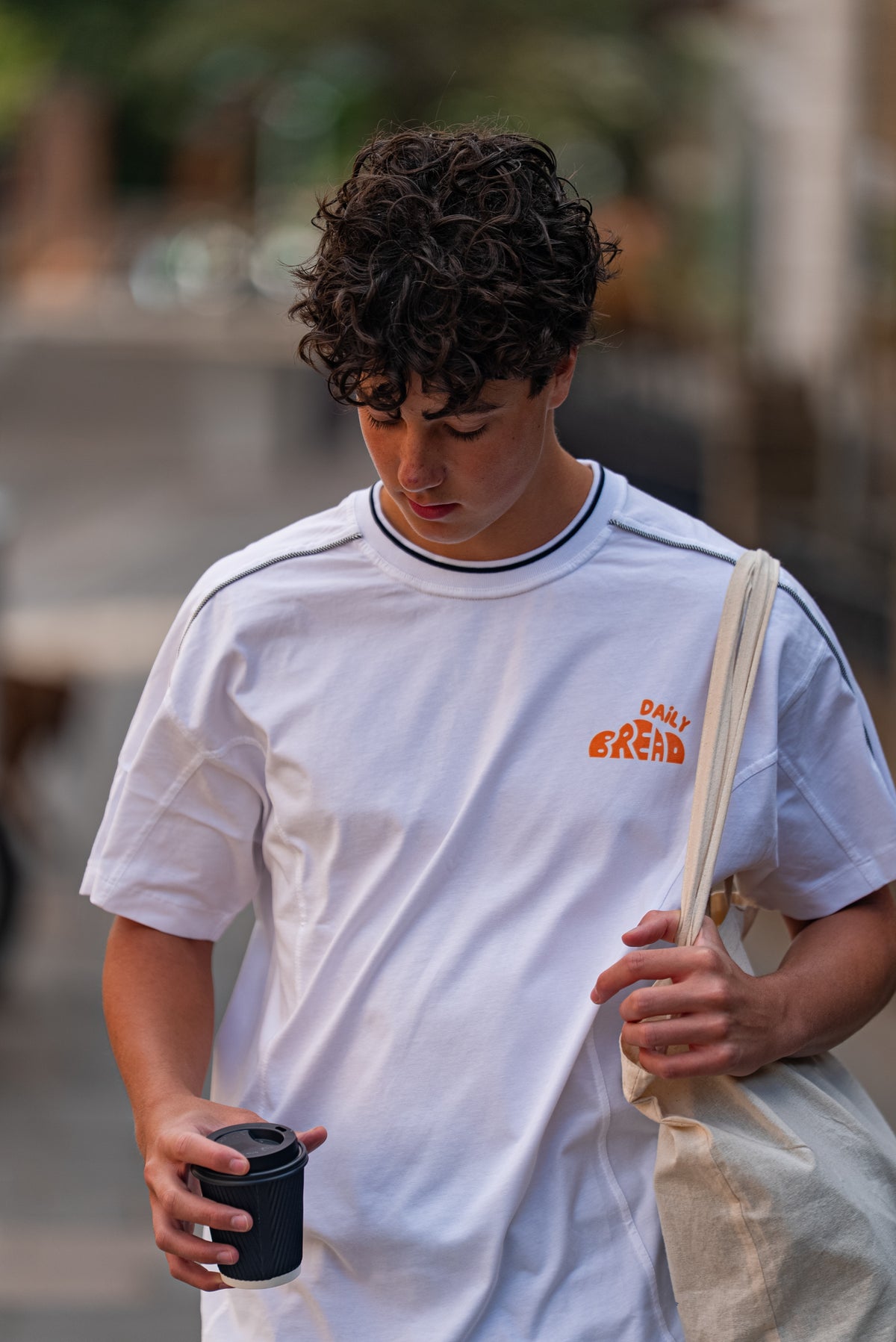 Daily Bread // Oversized Contrast Tee