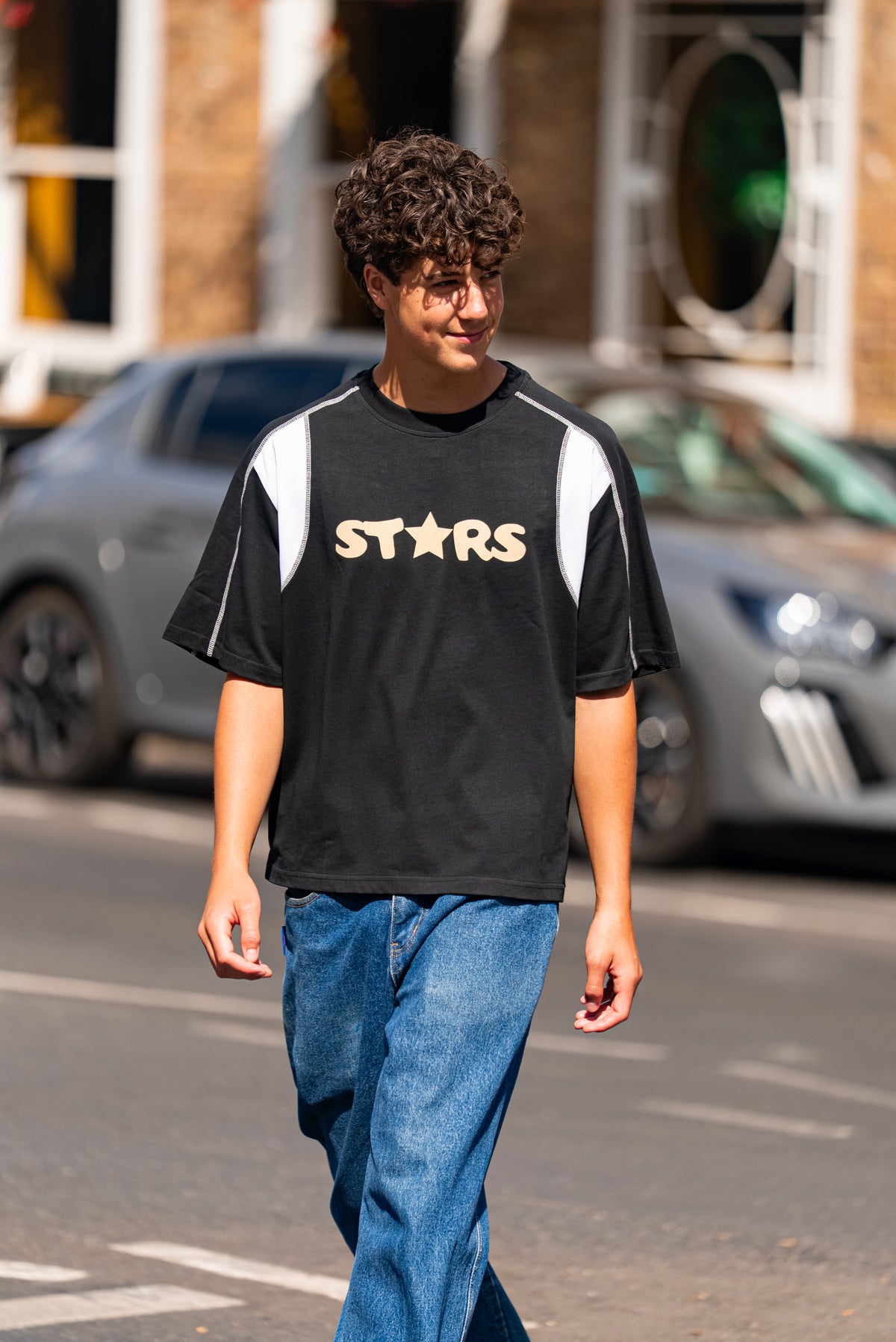 Stars // Unisex Raglan boxy T-Shirt