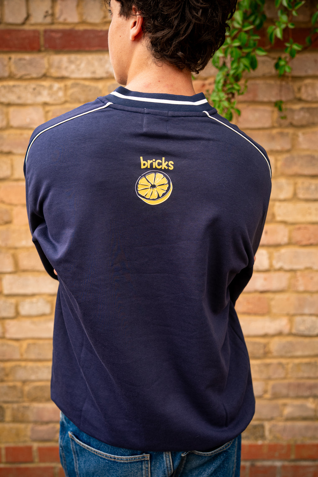 Fruits // Navy V-Neck Sweatshirt