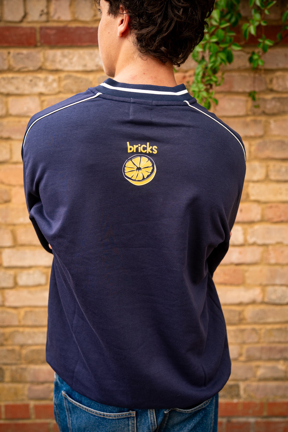 Fruits // Navy V-Neck Sweatshirt