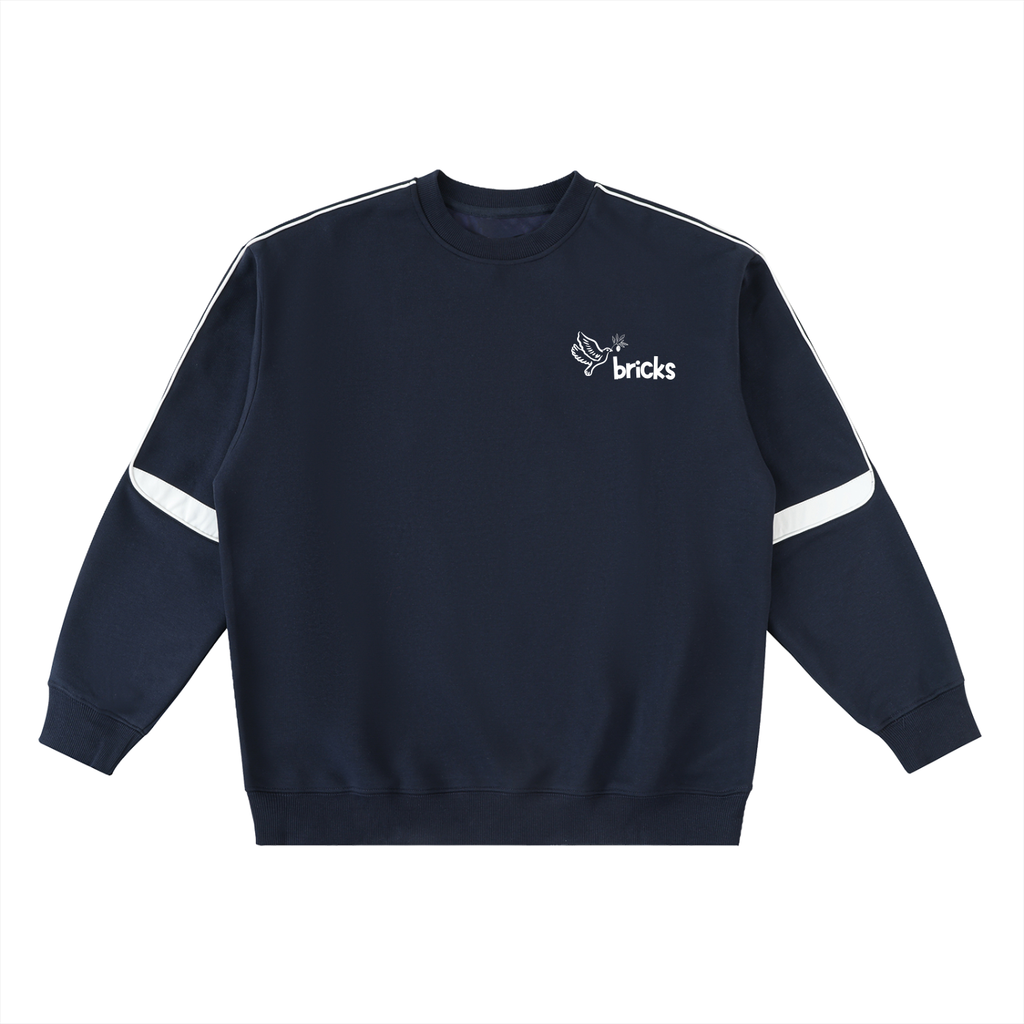 Peace on Earth // Navy Crewneck Sweatshirt
