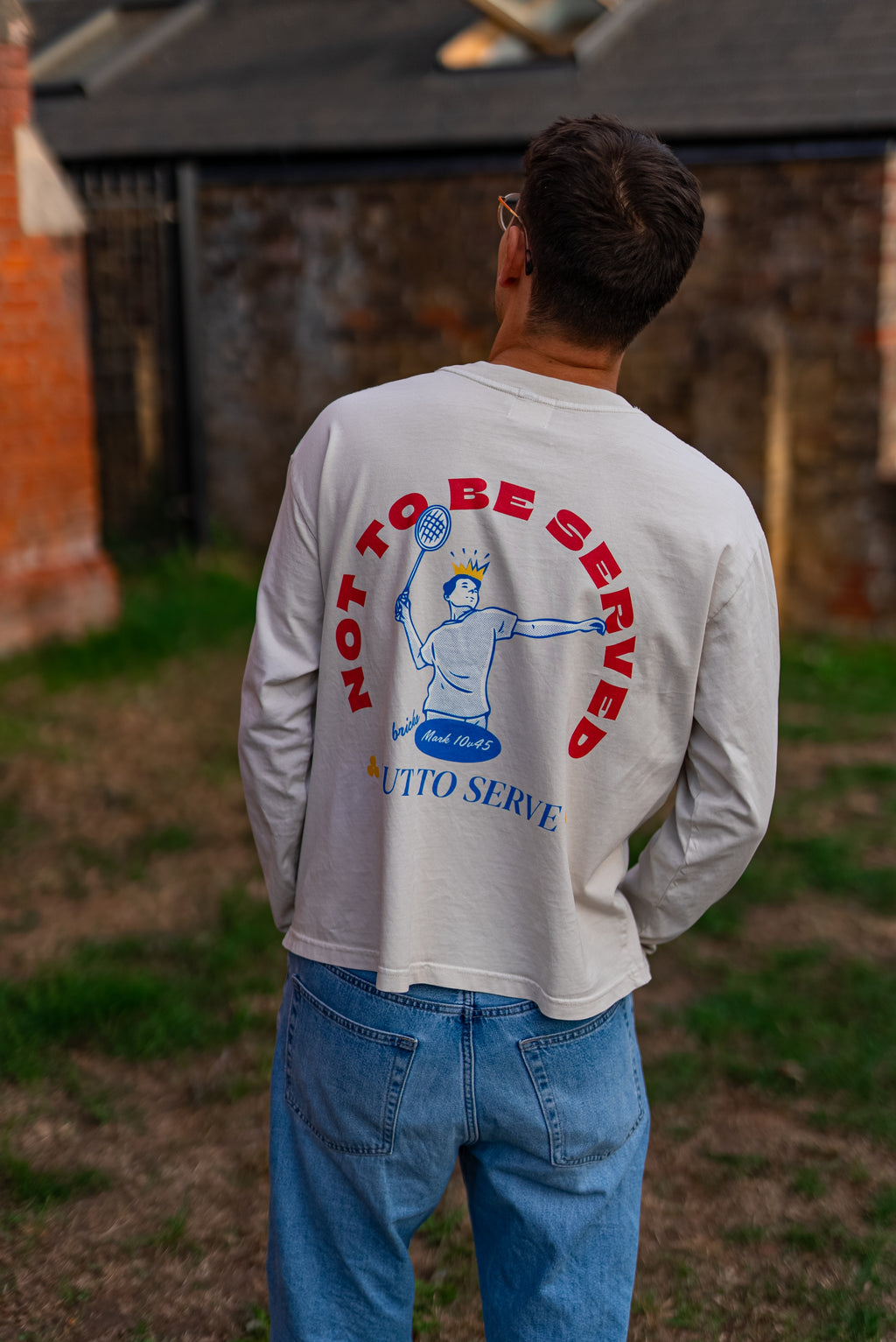 Serve! // Long Sleeve Boxy Tee