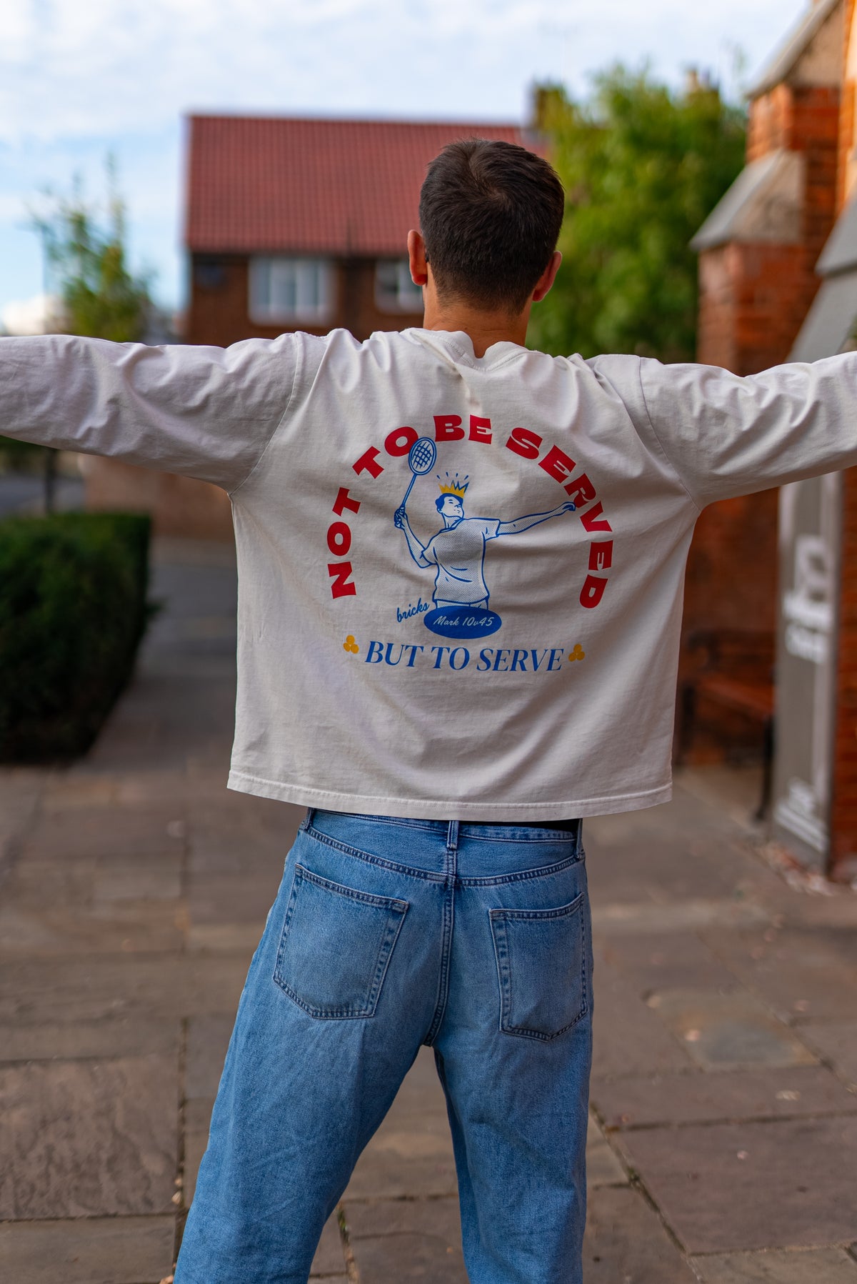 Serve! // Long Sleeve Boxy Tee
